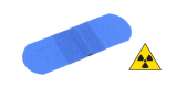 Metál & X-ray (Röntgen), kék detektálható textil sebtapasz 7.2x2.5cm (100db/csom