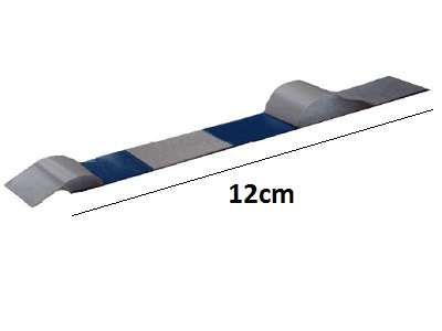  Kék detektálható elasztikus textil sebtapasz - 12.0x2.0cm (100db) 