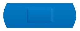  Kék detektálható textil sebtapasz - 7.2x2.5cm (100db) 