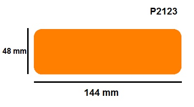 Padlójelölő matrica - csík 48x144mm