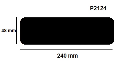 Padlójelölő matrica - csík 48x240mm