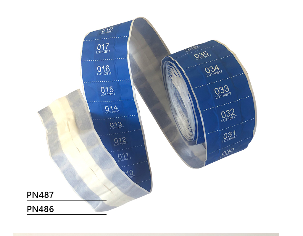 Sorszámozott kék detektálható, méretre vágható sebtapasz (textil)