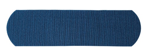  Kék detektálható textil sebtapasz - 7.2x1.9cm (100db) 