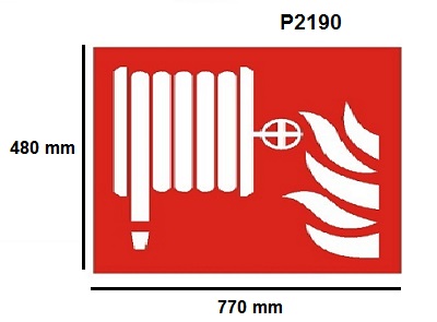 Padlójelölő matrica - tűzcsap 770x480mm