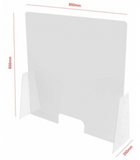 Leheletvédő átlátszó plexifal 85 x 85cm