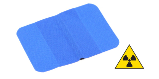 Metál & X-ray (Röntgen), kék detektálható textil sebtapasz 7,2x5cm (50db/csomag)